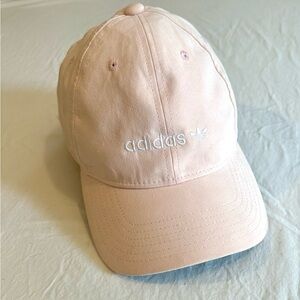 Baby pink Adidas baseball cap